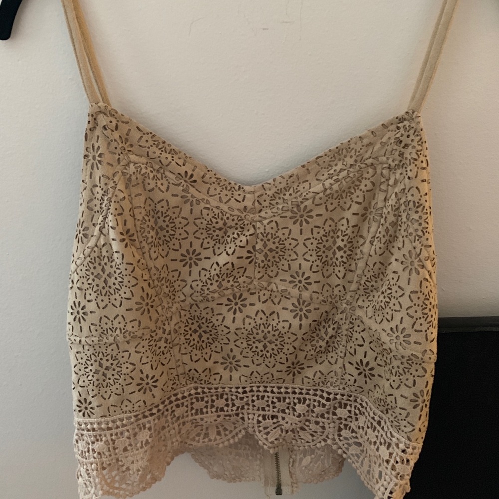 Boutique tan crop top